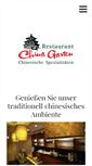 Mobile Screenshot of chinagarten-restaurant.de